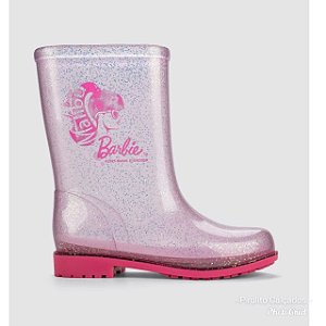 Galocha Infantil Menina Barbie Fall- Rosa/ Rosa Glitter