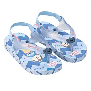 Chinelo Infantil Menina Ipanema Disney Joy Stitch- Azul/ Azul Perolado