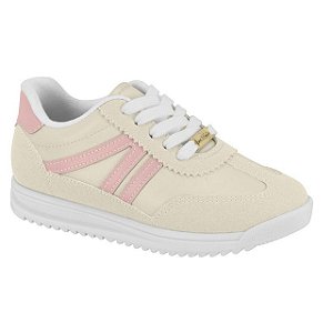 Tênis Infantil Menina Molekinha Turim Estelar-Branco OFF/ Glitter/Rosa