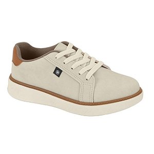 Tênis Infantil Menino Molekinho Monaco Vermont- Branco OFF/ Camel