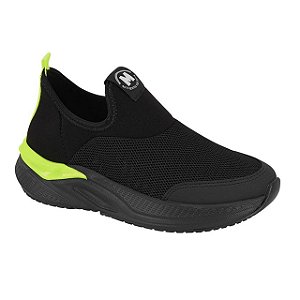 Tênis Infantil Menino Molekinho Nylon Mesh- Preto/ Verde