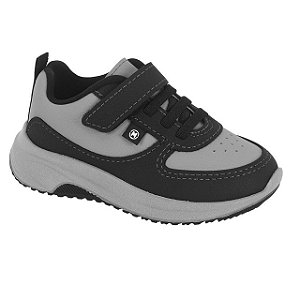 Tênis Infantil Menino Molekinho Floter Rustico- Cinza/ Preto