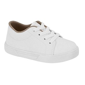 Tênis Infantil Menino Molekinho Floter Rustico- Branco/ Branco