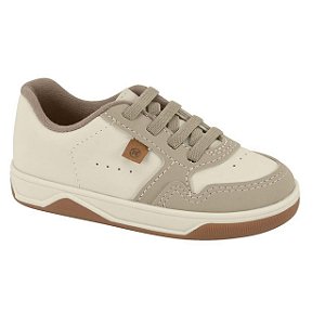 Tênis Infantil Menino Floter- Branco OFF/ Areia