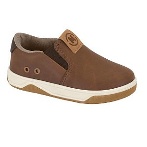 Tênis Infantil Menino Molekinho Slip Monaco-Pinhão/ Café