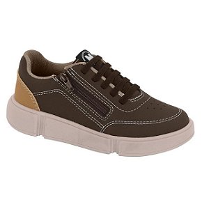 Tênis Infantil Menino Napa Floter Rustico- Café/ Caramelo
