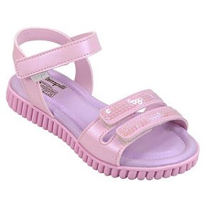 Sandália Infantil Menina Pampili Candy- Rosa Danone
