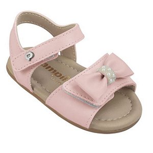 Sandália Infantil Menina Pampili Nana- Rosa Glace