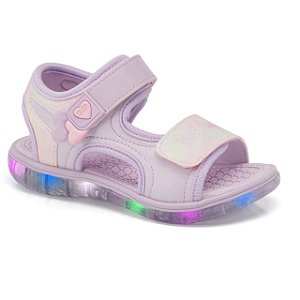 Sandália Infantil Menina Led Klin- Lavanda Tie Dye