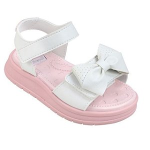 Sandália Infantil Menina Pampili Petit- Branco