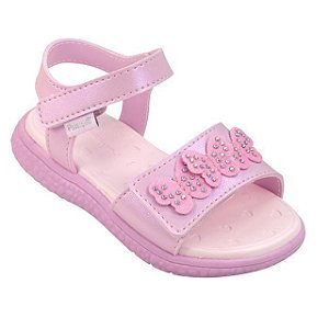 Sandália Infantil Menina Pampili Bia- Rosa Danone