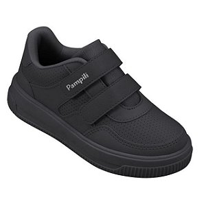 Tênis Infantil Menina Pampili Up- Preto/ Preto