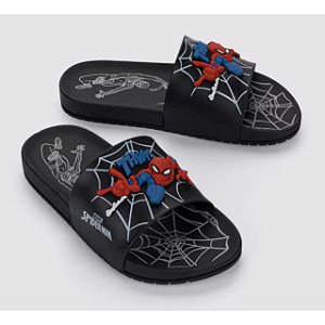 Chinelo Infantil Menino Homem Aranha View- Preto/ Cinza