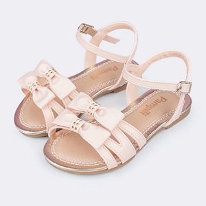 Sandália Infantil Menina Pampili Cherrie- Cream
