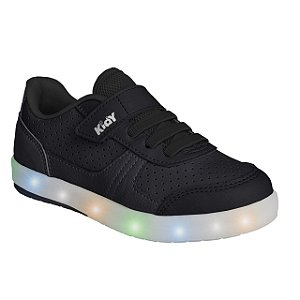 Tênis Infantil Menino Kidy Hype Led- Preto