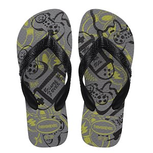 Chinelo Infantil Menino Havaianas Athetic- Cinza Aço