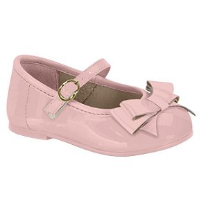 Sapatilha Infantil Menina Molekinha Verniz Premium- Rosa/ Rosa