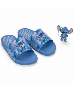 Chinelo Infantil Menina Disney Key Stichi- Azul