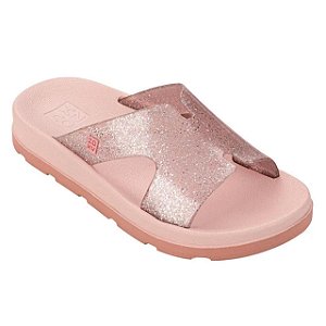 Rasteirinha Infantil Zazy Daily- Nude Glitter