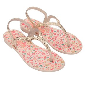 Sandália Infantil Menina Grendha Bela Amor em Flor- Branco OFF