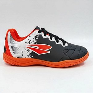 Chuteira Infantil Futsal Dray - Preto/ Laranja