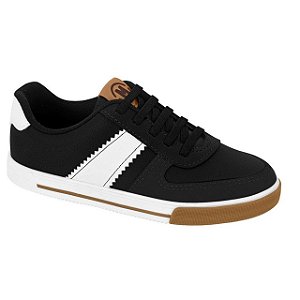 Tênis Infantil Menino Molekinho Floter Rustico Neo- Preto/ Branco