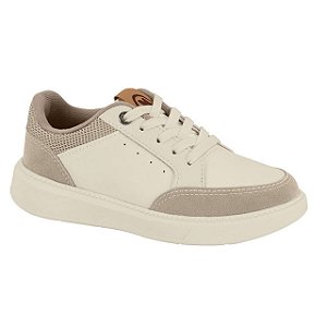 Tênis Infantil Menino Molekinho Monaco Porto Luis- Branco OFF/ Areia