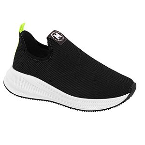Tênis Infantil Slip Molekinho Tecido Michigan- Preto