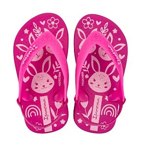Chinelo Infantil Menina Ipanema Classic Baby- Rosa/ Rosa Escuro