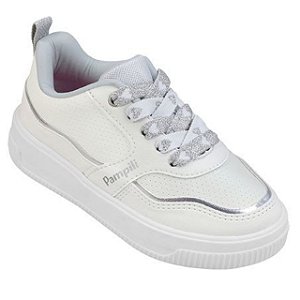 Tênis Infantil Menina Pampili UP- Branco/ Branco
