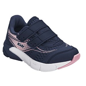 Tênis Infantil Menina Kidy Energy Baby Respitec- Marinho/ Rosa