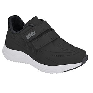 Tênis Infantil Menina Kidy Super Conforto Respitec- Preto/ Branco