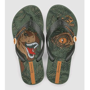 Chinelo Infantil Menino Ipanema Jurassic- Verde/ Bege