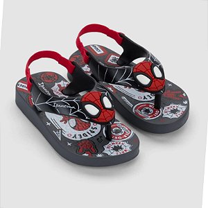 Chinelo Infantil Menino IPanema Spidey Baby- Grafite/ Preto/ Vermelho