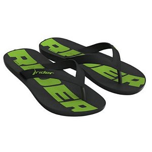 Chinelo Infantil Menino Rider Feel- Preto/ Verde