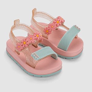 Sandália Infantil Menina Zaxynina Bloom- Rosa Iorgute