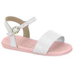 Sandália Infantil Menina Molekinha Turim- Branco