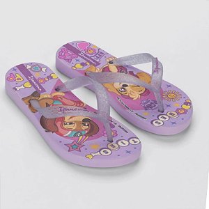 Chinelo Infantil Menina Patrulha Canina-Lilás Glitter