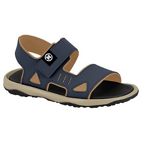 Sandália Infantil Menino Molekinho Floter Neo- Marinho/ Mostarda