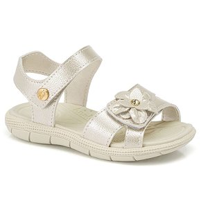 Sandália Infantil Menina Klin Tic Tac- OFF White