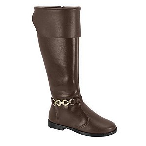 Bota Infantil Menina Molekinha Montaria Berlim- Café