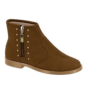 Bota Infantil Menina Molekinha Veluna- Castanho