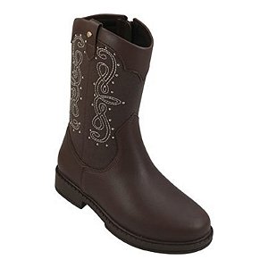 Bota Infantil Menina Pampili Safira- Marrom