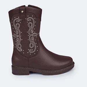 Bota Infantil Menina Pampili Safira- Marrom