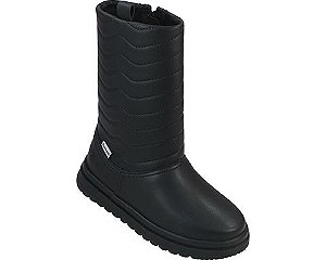 Bota Infantil Menina Pampili Flora- Preto/ Preto