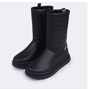 Bota Infantil Menina Pampili Flora- Preto/ Preto