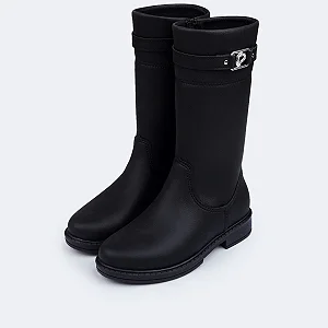 Bota Infantil Menina Montaria Pampili Safira- Preto