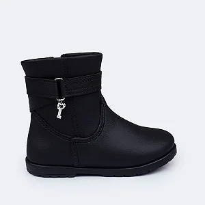 Bota Infantil Menina Pampili Rubi- Preto/ Preto