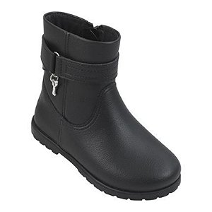 Bota Infantil Menina Pampili Rubi- Preto/ Preto