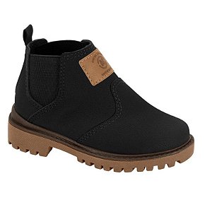 Botina Infantil Menino Molekinho Floter Rustico- Preto